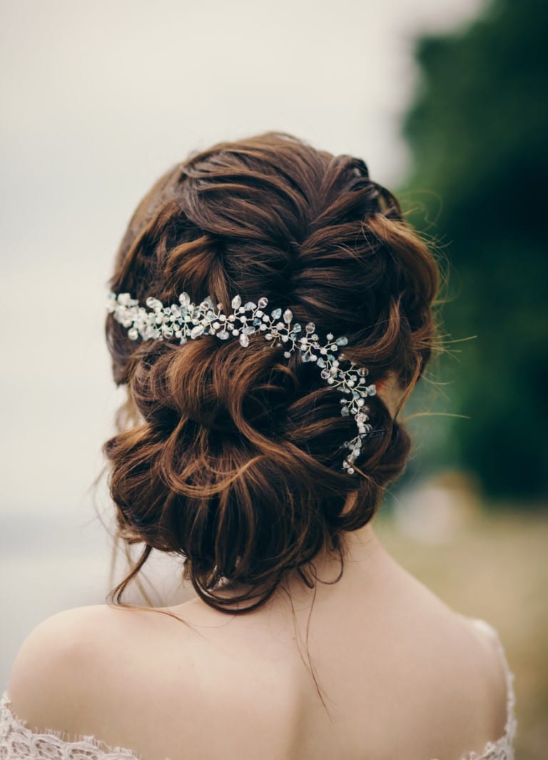 coiffure mariage hair wine perles