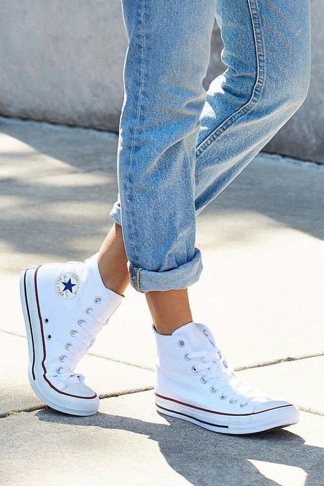 Converses blanches look